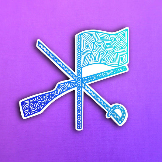 Color Guard Collage Waterproof Sticker