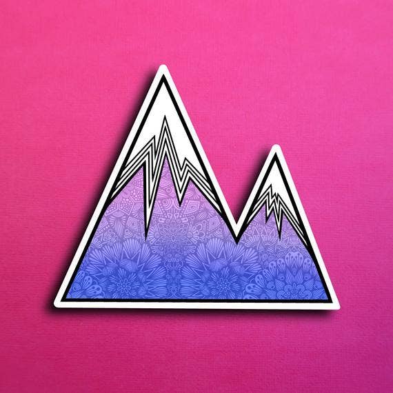 Mountain Waterproof Sticker