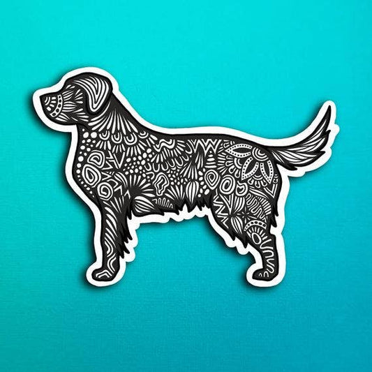 Black Lab Waterproof Sticker