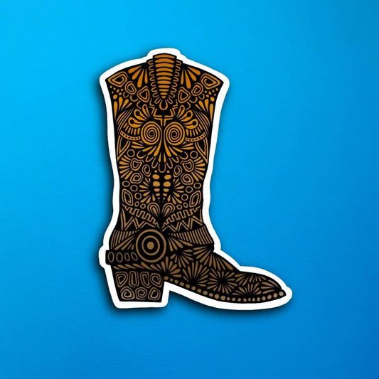 Western Boot Waterproof Sticker
