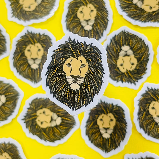 Mini Lion Waterproof Sticker