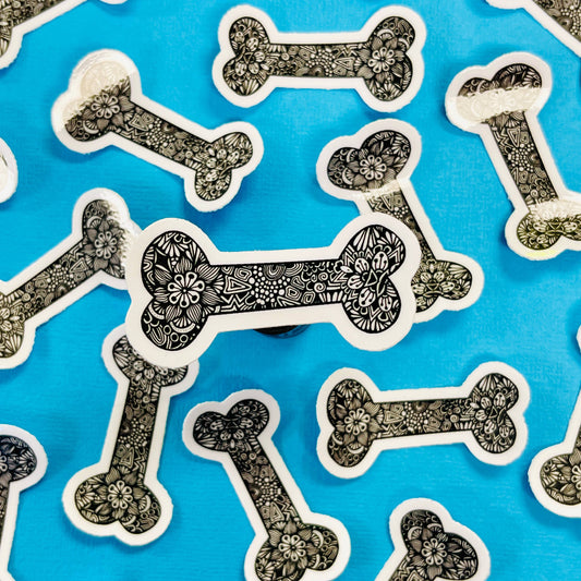 Mini Bone Waterproof Sticker