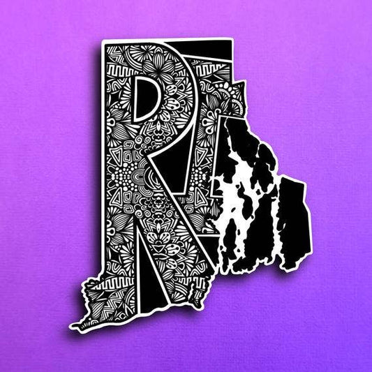 Rhode Island State Waterproof Sticker