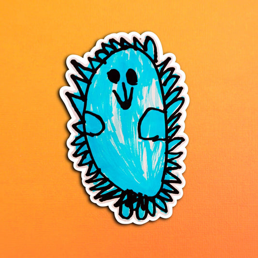 Eli's Picky the Hedgehog Waterproof Sticker