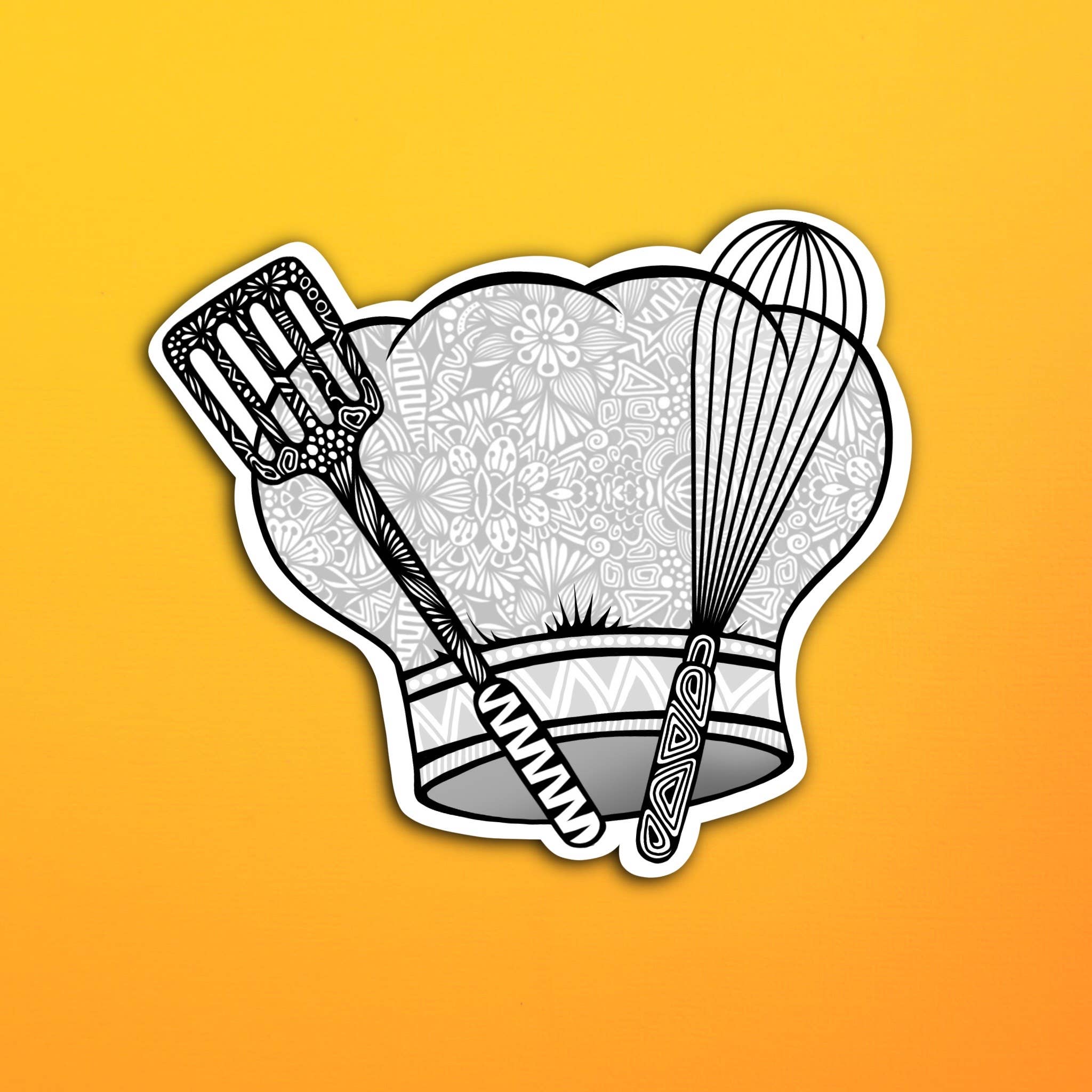 Sticker Design Chef Chef Hat Waterproof Sticker – Zenspire Designs