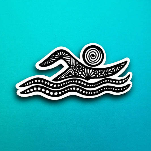 Swimming Waterproof Sticker