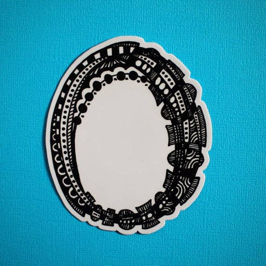 Letter O Waterproof Sticker