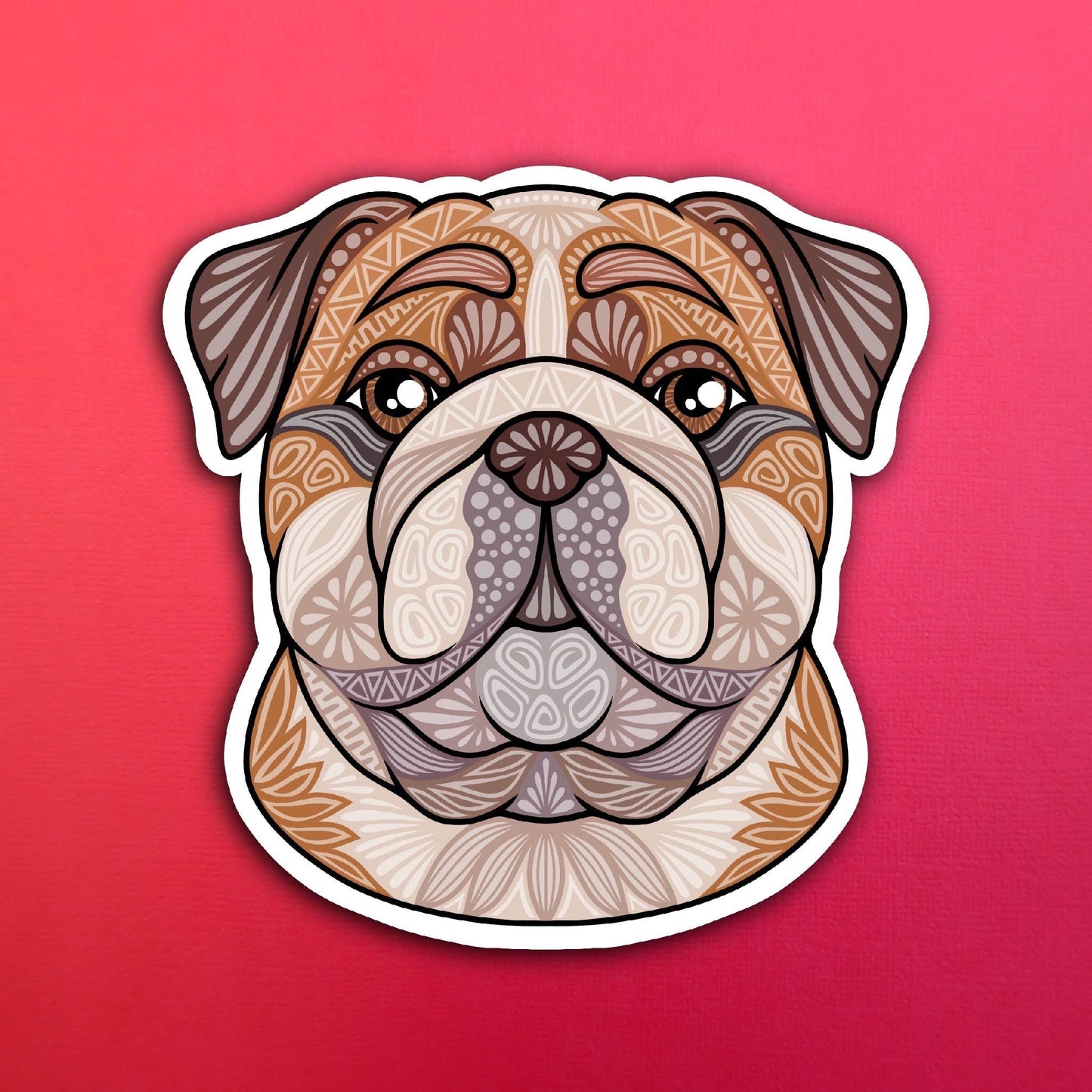 Bulldog Dog Waterproof Sticker