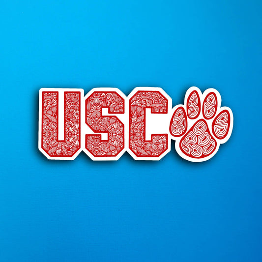 USC Waterproof Sticker