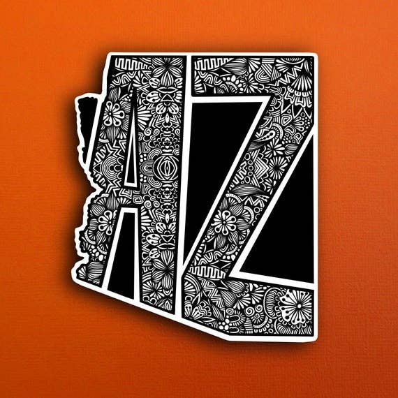 Arizona State Waterproof Sticker