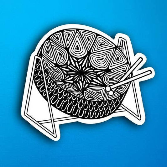 Steelpan Drum Waterproof Sticker