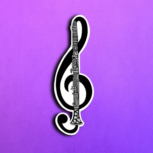Clarinet Waterproof Sticker