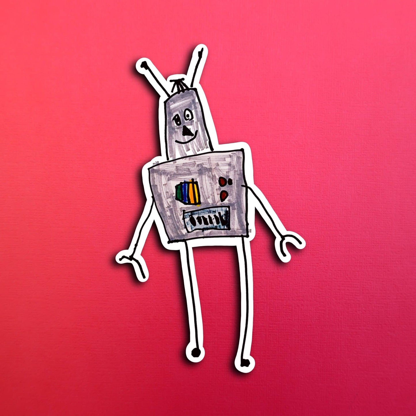 Eli’s Joey the Robot Waterproof Sticker