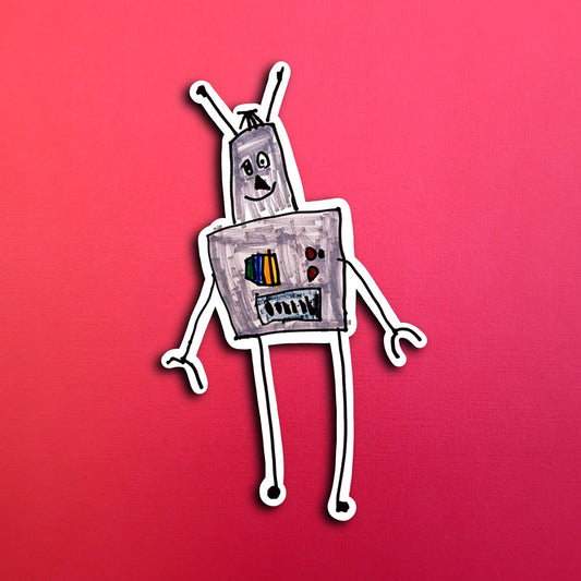 Eli’s Joey the Robot Waterproof Sticker
