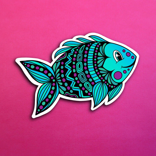 Franco the Fish Waterproof Sticker