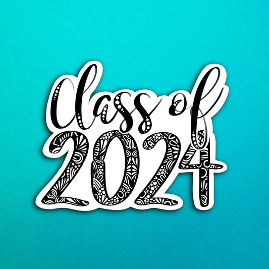 Class of 2024 Waterproof Sticker