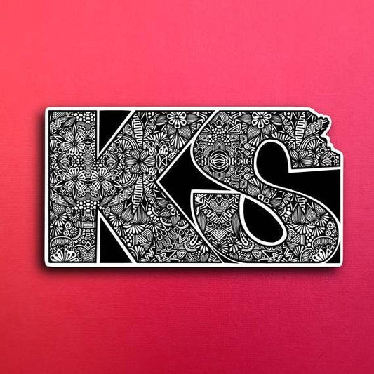 Kansas State Waterproof Sticker