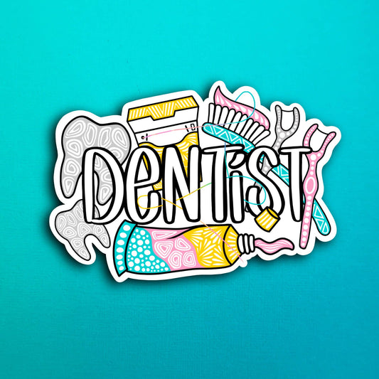 Dentist Waterproof Sticker