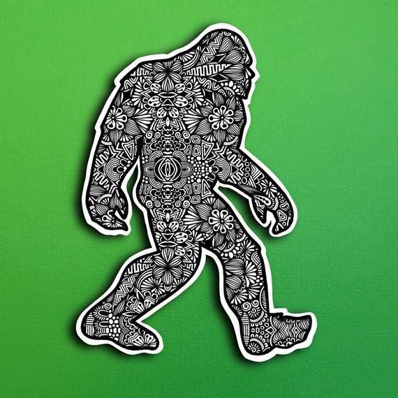 Bigfoot Waterproof Sticker