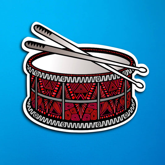 Snare Drum Waterproof Sticker