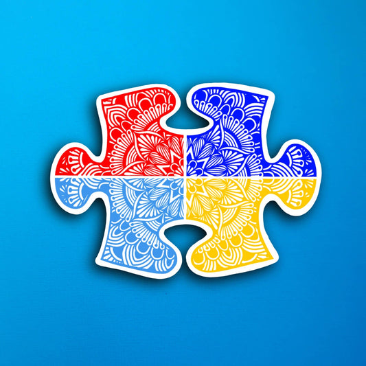 Puzzle Piece Waterproof Sticker