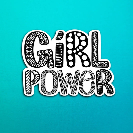 NEW Girl Power Waterproof Sticker