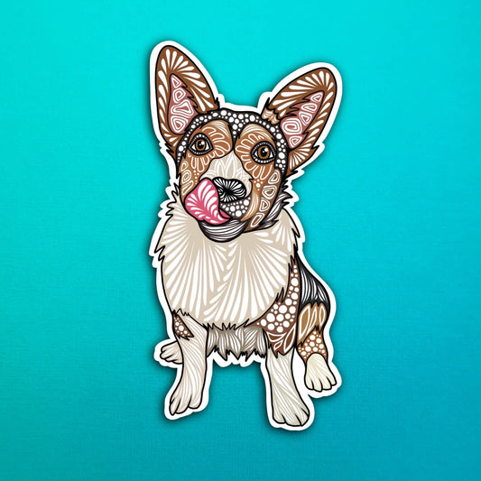Tilly the Dog Waterproof Sticker