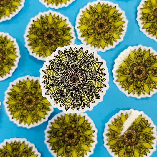Mini New Sunflower Waterproof Sticker