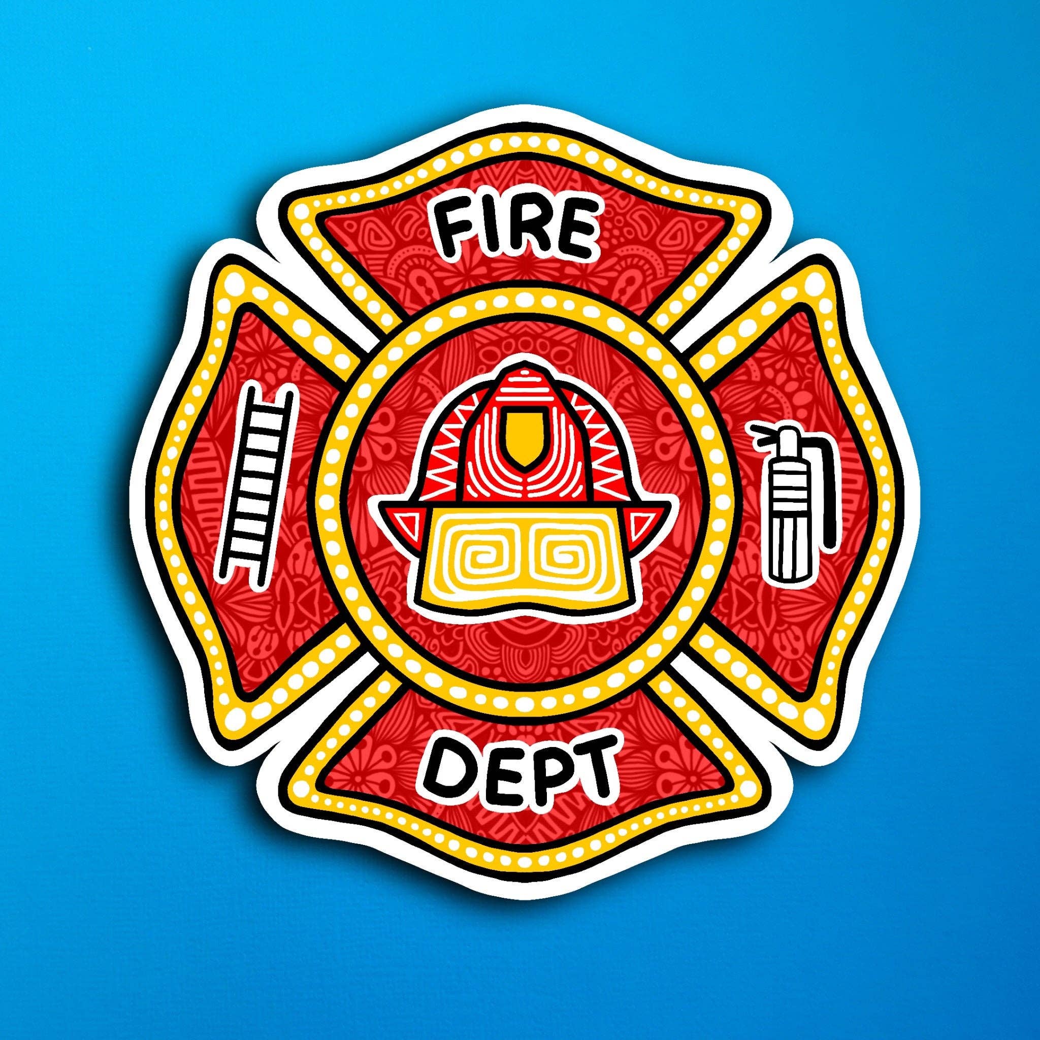 Fireman Switch Sticker Fireman Badge Waterproof Sticker – Zenspire Designs