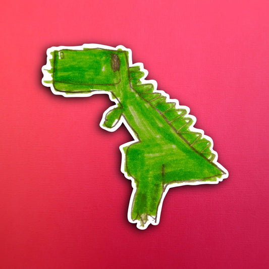 Eli’s Teary the Tyrannosaurus Rex Waterproof Sticker