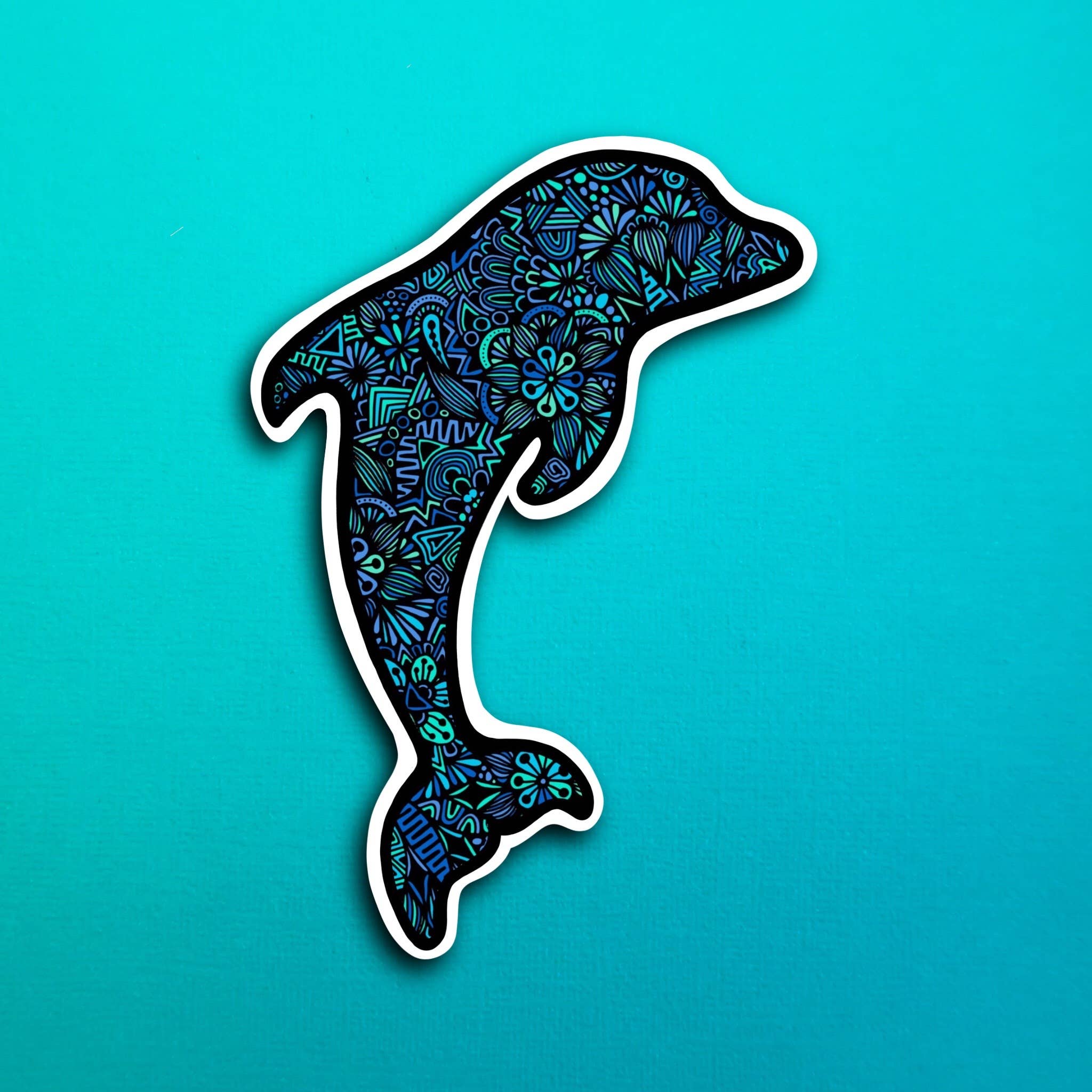 Dolphin Waterproof Sticker – Zenspire Designs