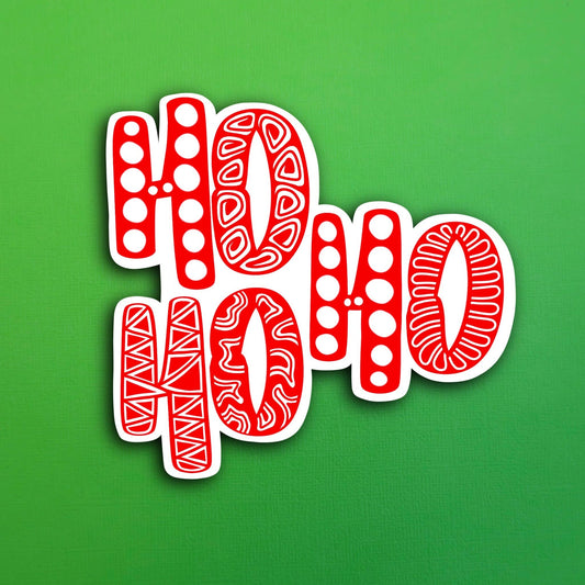 Ho Ho Ho Waterproof Sticker