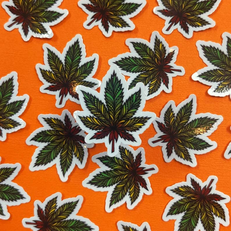 Mini Color Pot Waterproof Sticker