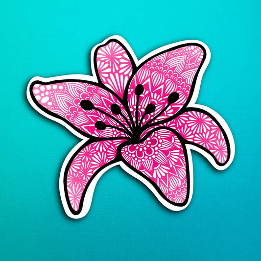Lily Waterproof Sticker