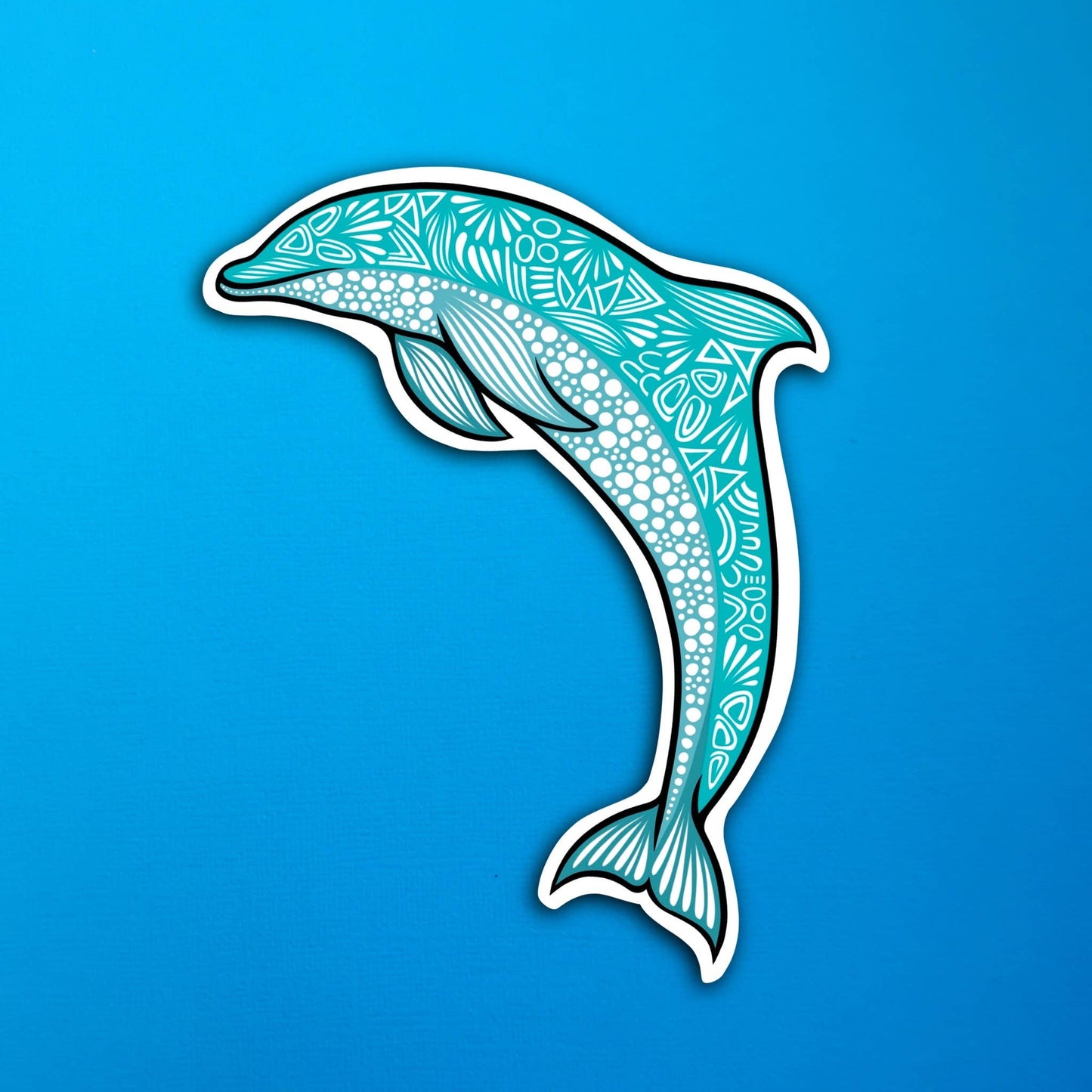New Dolphin Waterproof Sticker