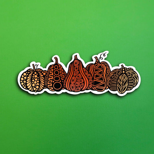 Pumpkin Patch Waterproof Sticker