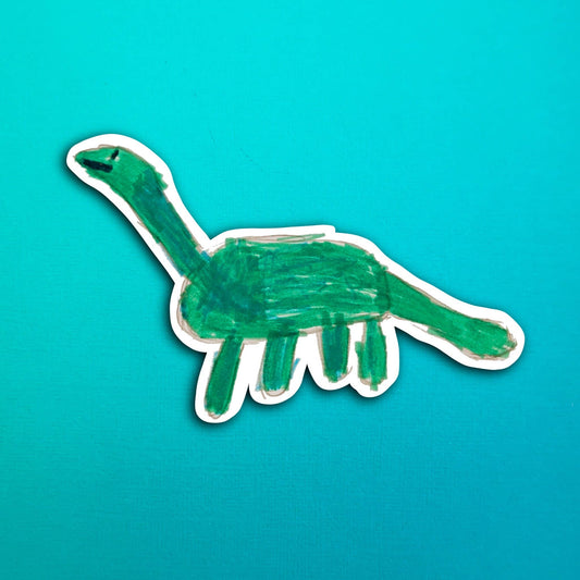Eli's Dino the Dinosaur Waterproof Sticker
