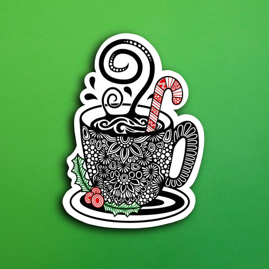 Hot Coco Waterproof Sticker