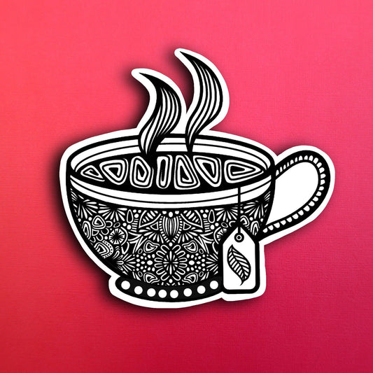 Teacup Waterproof Sticker