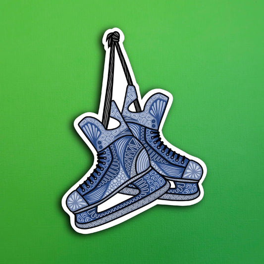 Pair of Hockey SkatesWaterproof Sticker