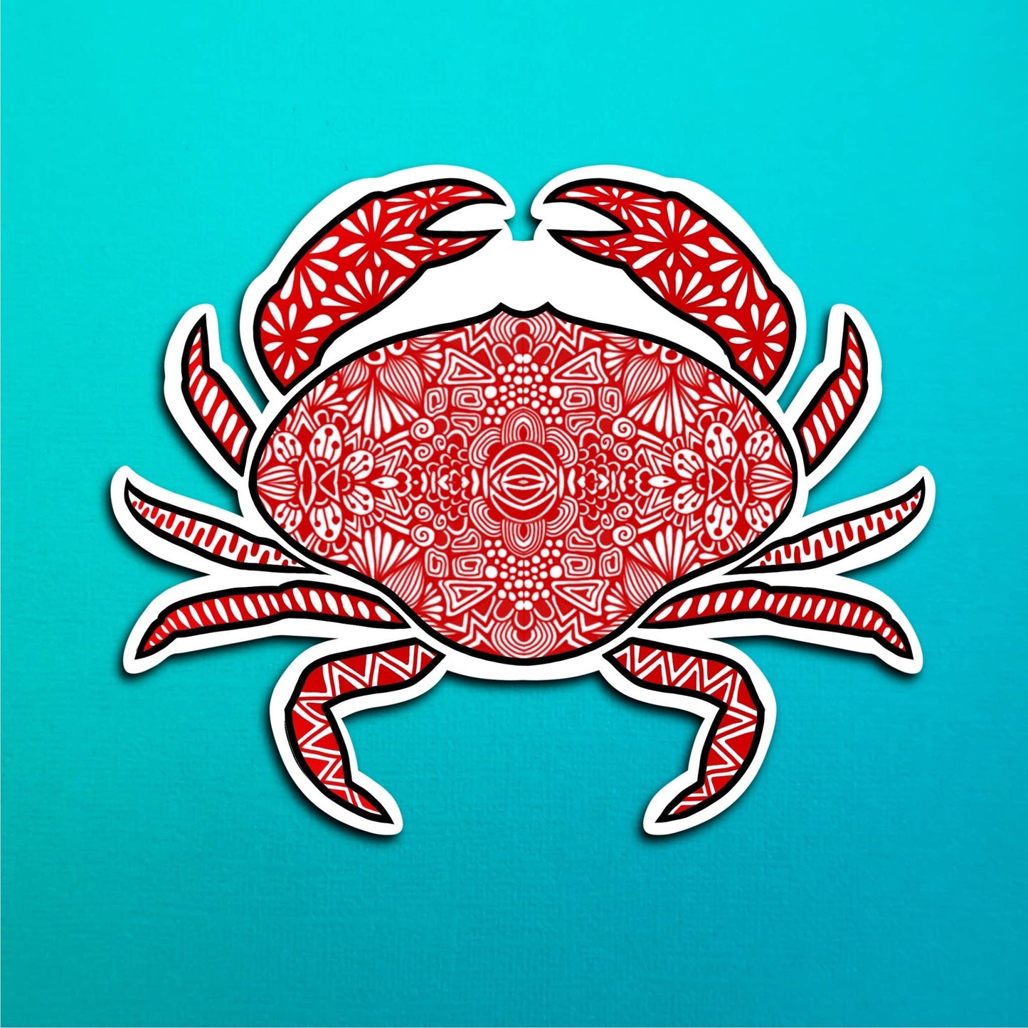 Crab Waterproof Sticker