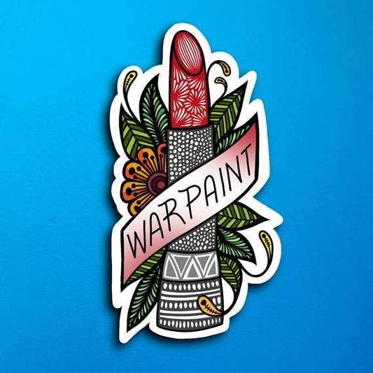 War Paint Waterproof Sticker