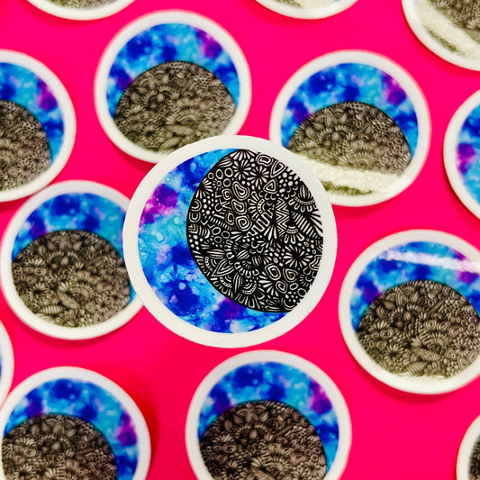 Mini Moon Phase Waterproof Sticker