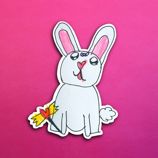 Pari's Cotton Tail Bunny Waterproof Sticker