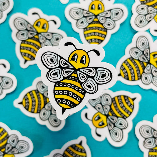 Mini Brita the Bee Waterproof Sticker