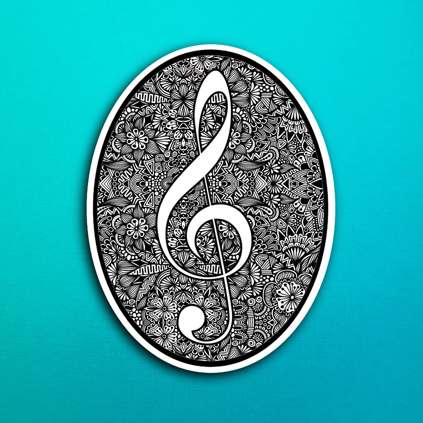 Music Note Waterproof Sticker