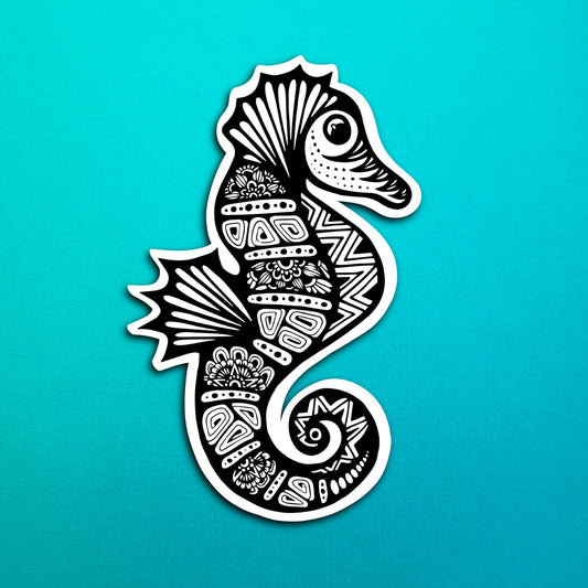 Sea Horse Waterproof Sticker