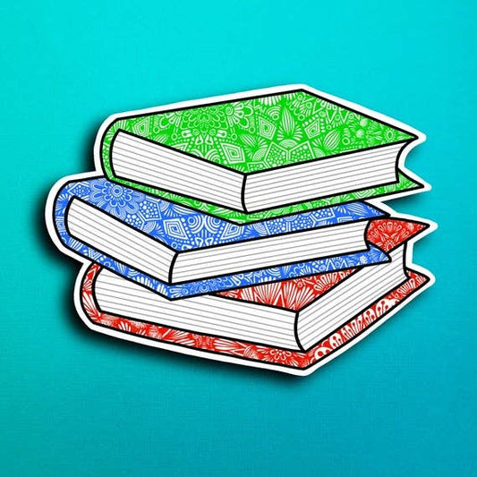 Stack of Books Sticker