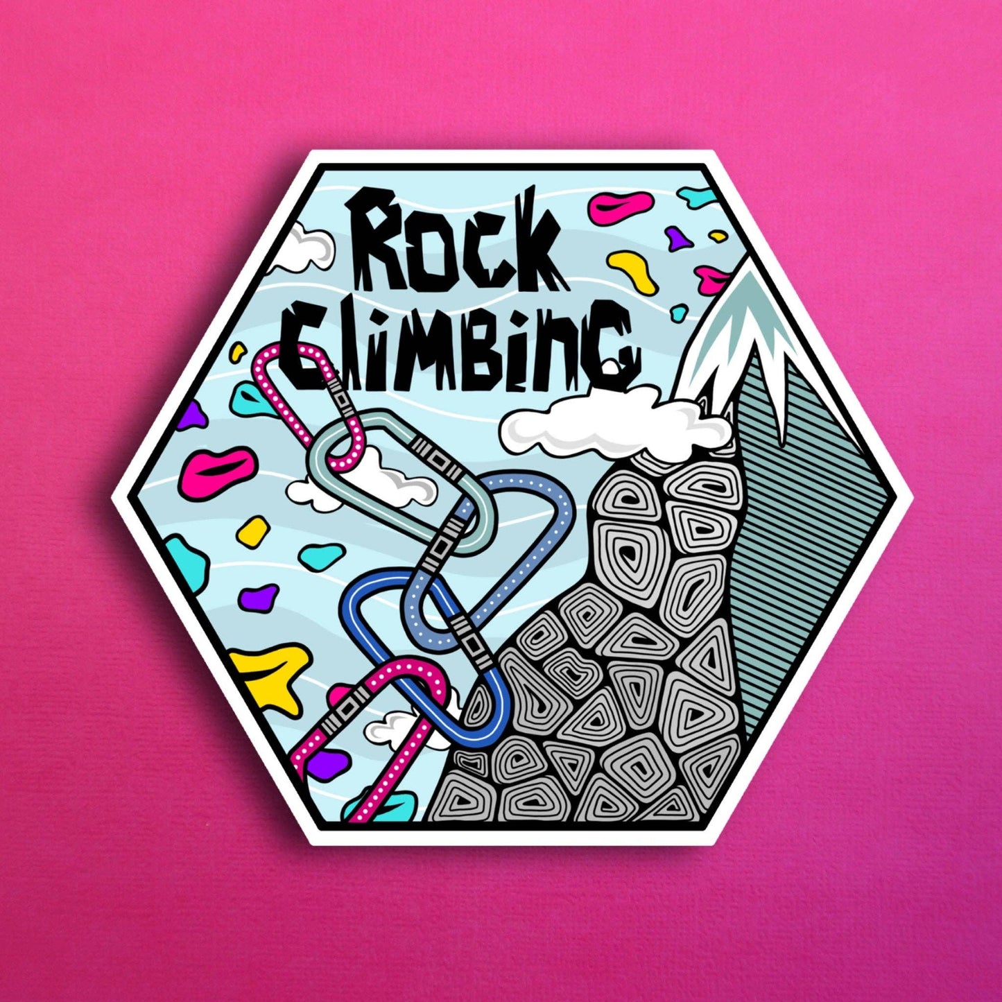 Rock Climbing Waterproof Sticker