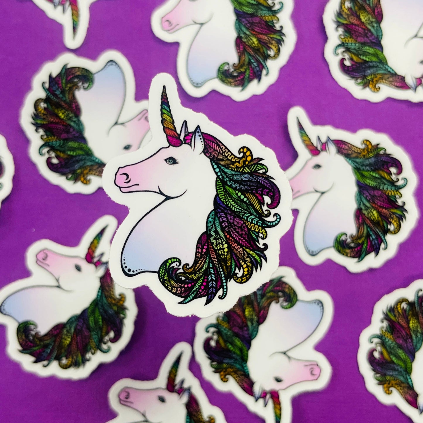 Mini Unicorn Waterproof Sticker